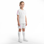 Kinder Fußball Set Weiß – Rosa personalisiert mit Name & Nummer